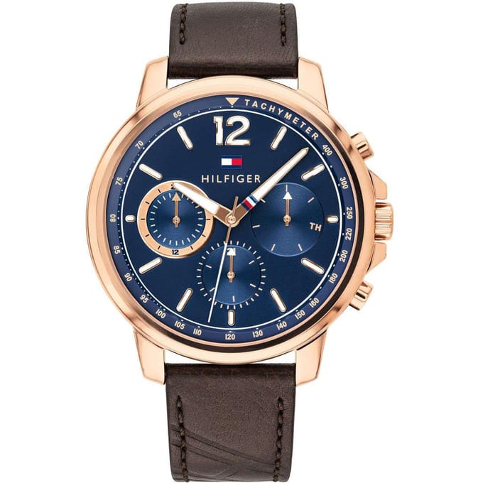 Montre pour homme Tommy Hilfiger 1791532 44mm marron