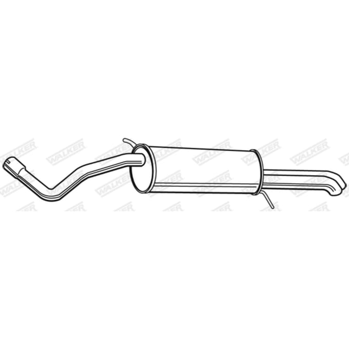 Geluiddemper achter WALKER 23345