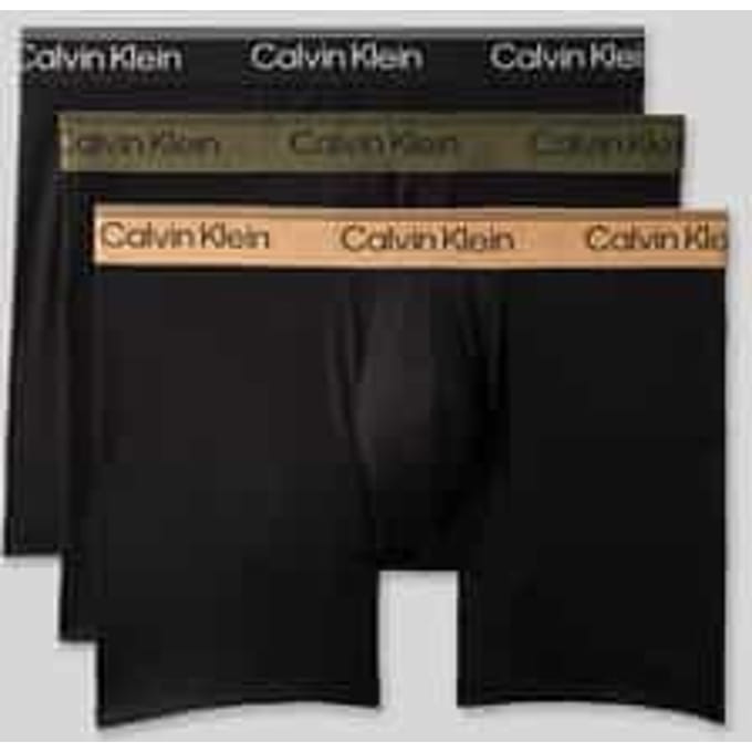 Broek & boxershort met elastische label in band in set van 3 model 'BOXER BRIEF'