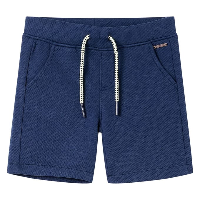vidaXL - Kindershorts - met - trekkoord - 116 - donkerblauw