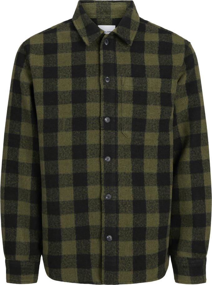 JACK&JONES - JJZAC HEAVY BRUSHED OVERSHIRT LS PLS - Heren - Overhemden