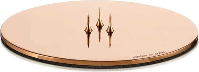 Ester & Erik kandelaar plate medium D12cm shiny rose gold