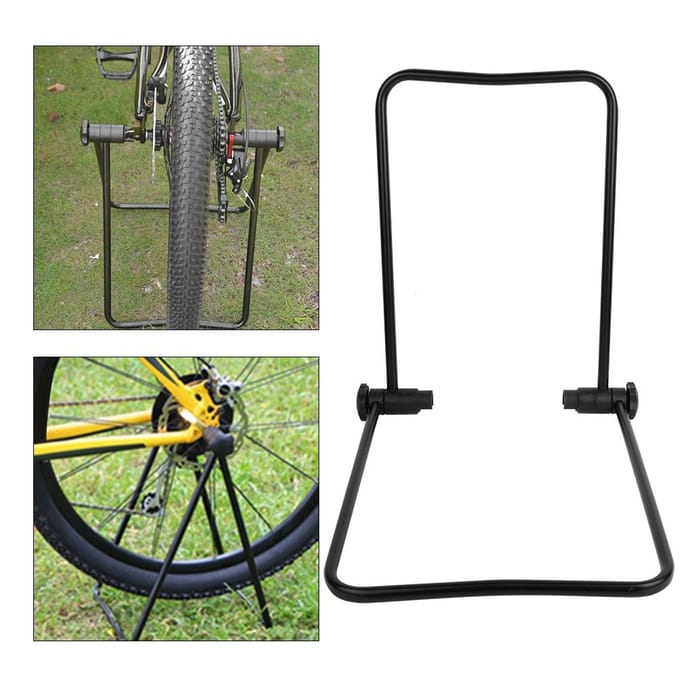 Opvouwbare fietsstandaard, reparatiestandaard, bagagedragerstandaard voor parkeren, standaardhouder gray
