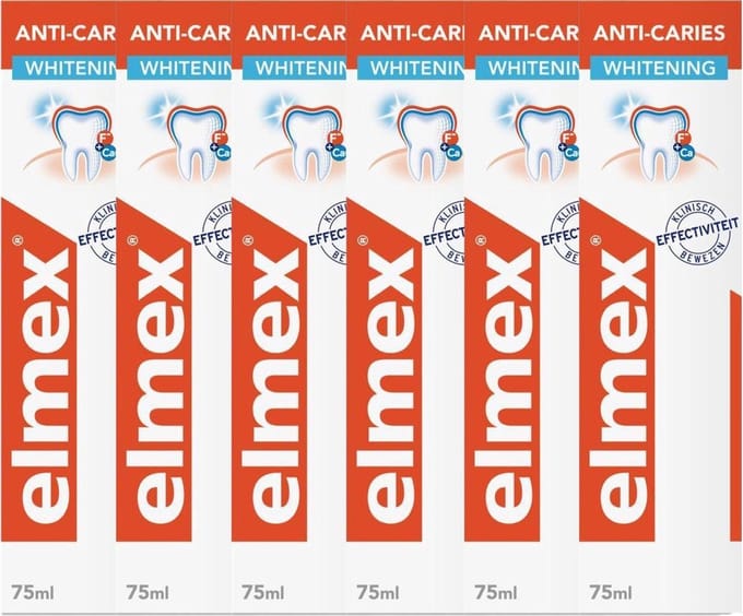 Elmex - Tandpasta - Anti-Caries - Gentle White - 75ml x 6