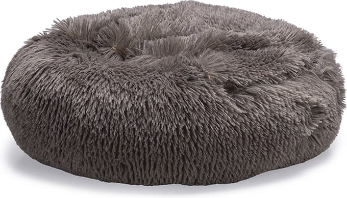 Beeztees Yala - Hondenmand - Pluche - Fluffy - Bruin - Dia. 50 cm