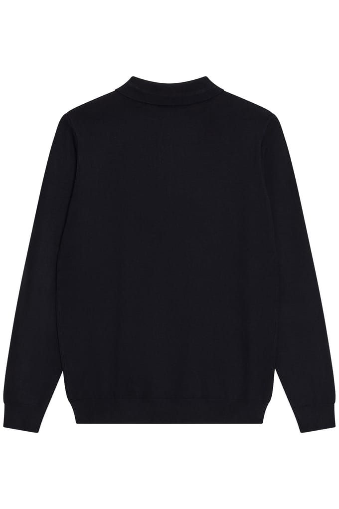 French Connection Polo L/s Luxe Black Größe: S | Poloshirts Outlet | Herren | Schwarz