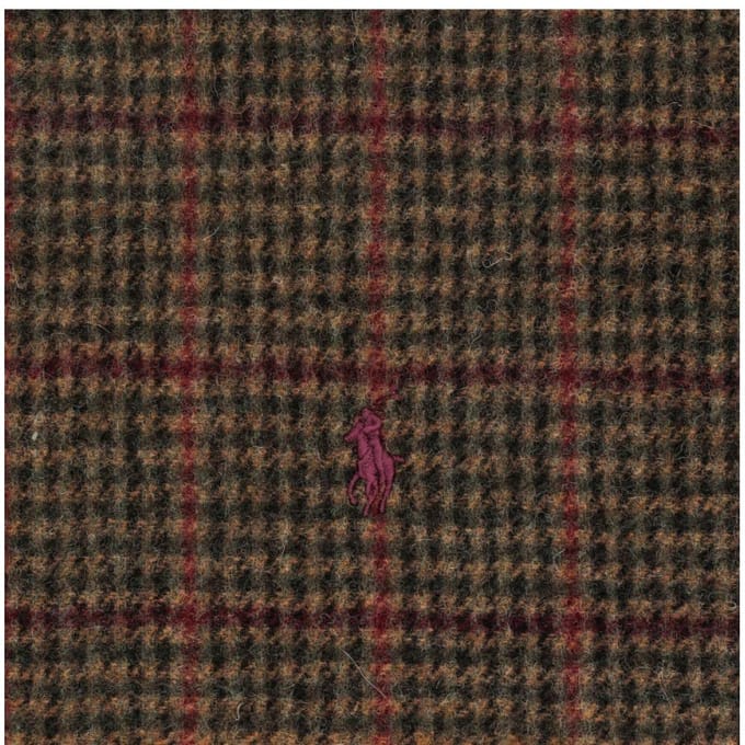 Polo Ralph Lauren Pc0945 312 Écharpe à franges double face à carreaux écossais Pony PC0945-312 black