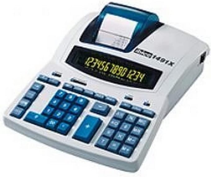 Professionele Desktop Rekenmachine met Stroomaansluiting - Groot Display en Tweepolige Weergave