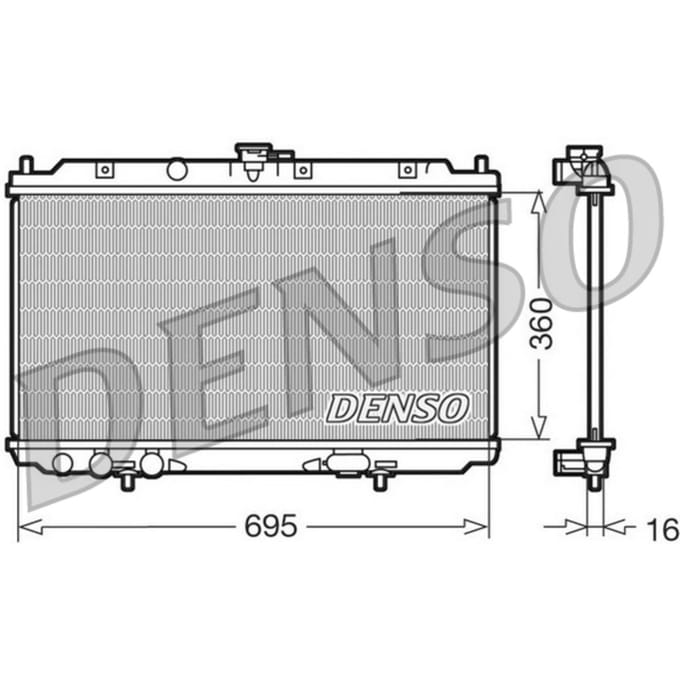 Radiator DENSO DRM46012