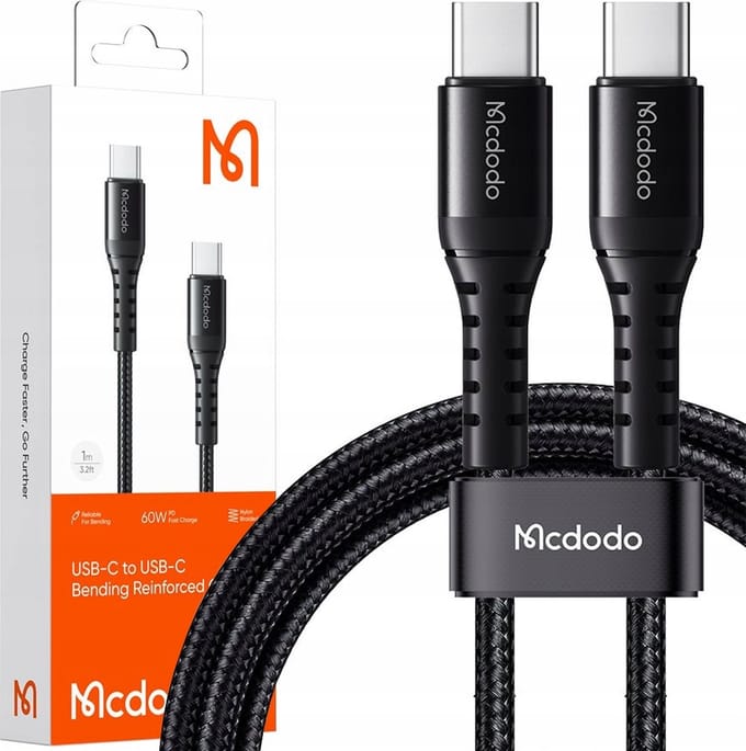 Mcdodo® Usb c naar Usb c - Kabel - Snelladen PD 3.0 - 60W - 1 meter