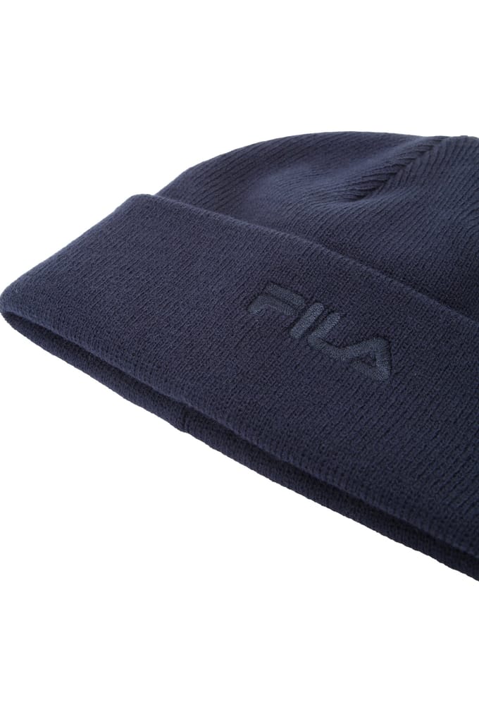 FILA Unisex Cella Tonal Logo Beanie Black Iris Größe: OS | Hüte Outlet | Unisex | Schwarz