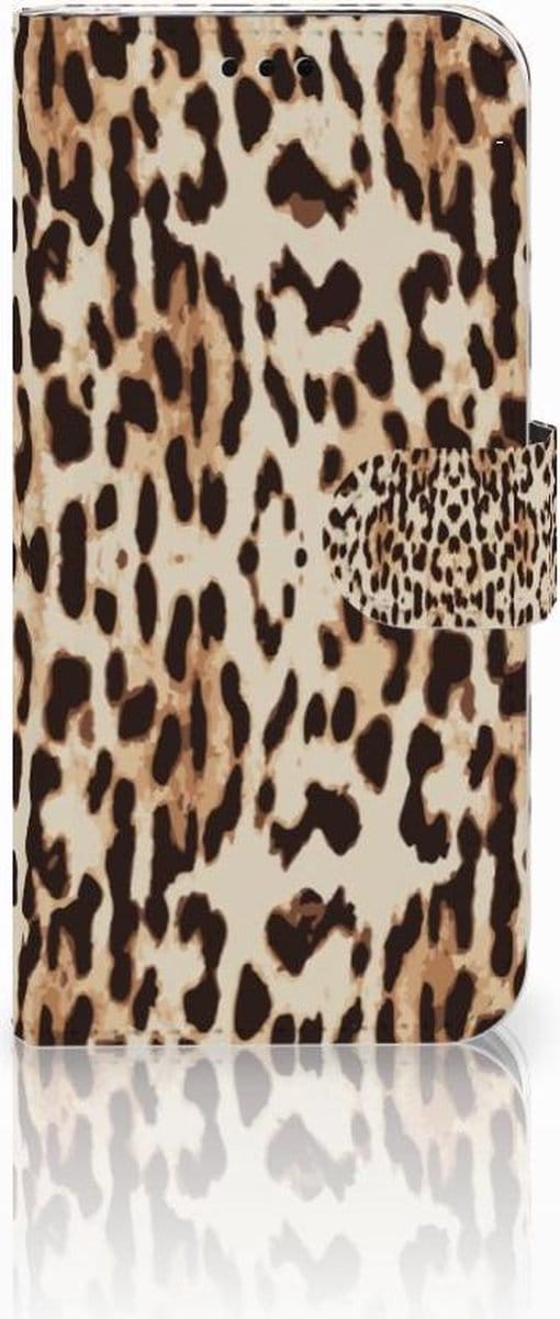 Samsung Galaxy J5 2017 Telefoonhoesje met Pasjes Leopard