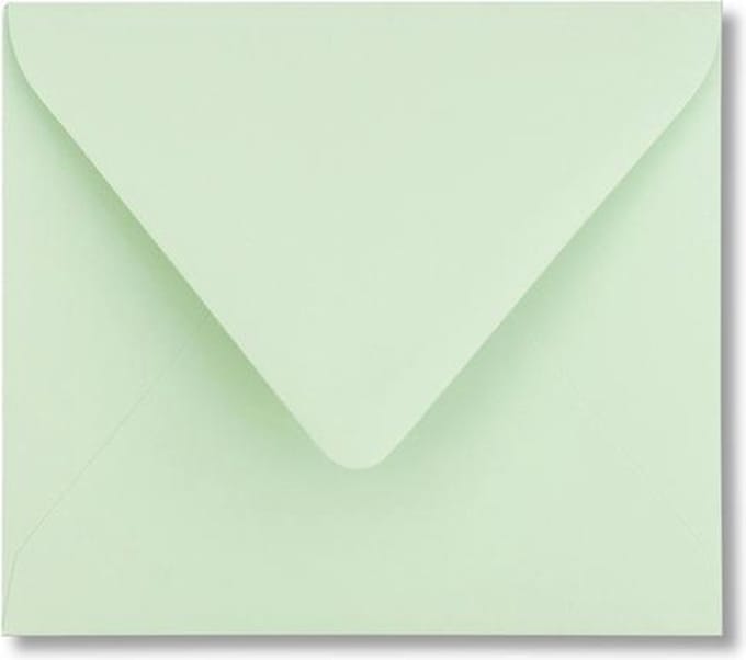 Envelop 12,5 x 14 Lentegroen, 100 stuks