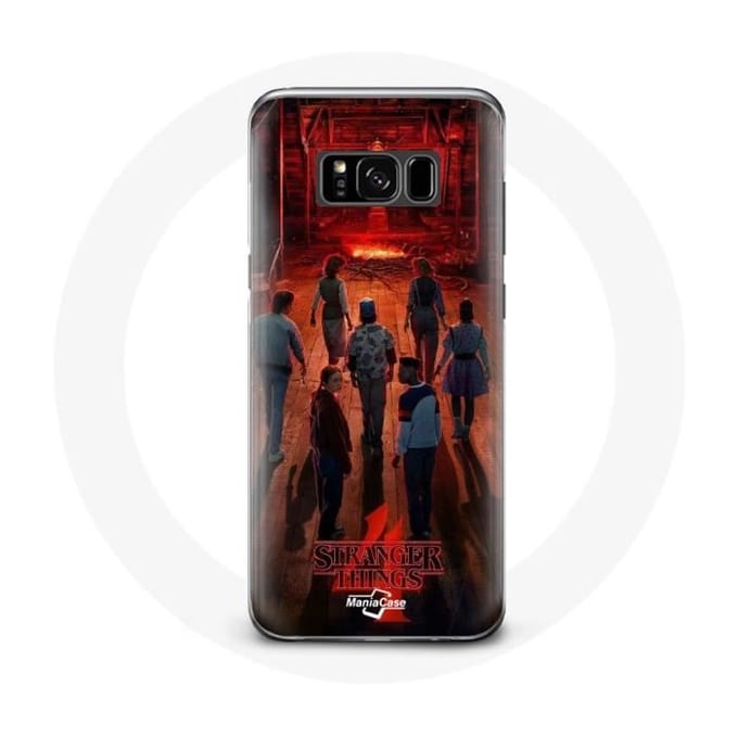 Hoesje voor Samsung Galaxy S8 Plus Stranger Things Poster Crews Fan Art Seizoen 4