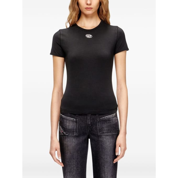 Diesel t-shirt t-uncutieslong-od vrouw zwart