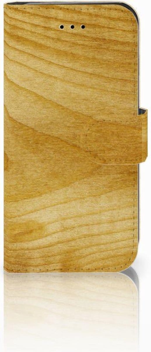 iPhone 7 | 8 | SE (2020) | SE (2022) Book Style Case Licht Hout