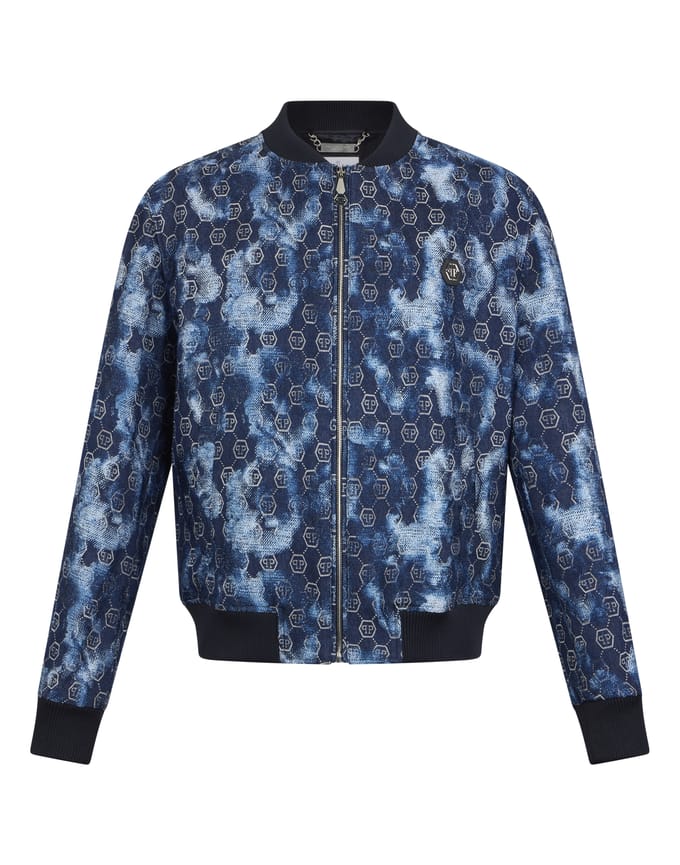 Jacquard Denim Bomber Monogram