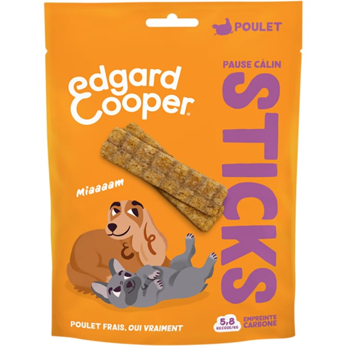 75g Edgard & Cooper Dog Strips Kip hondensnacks