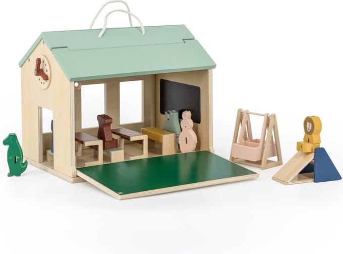 Trixie Houten Dieren School Met Accessoires
