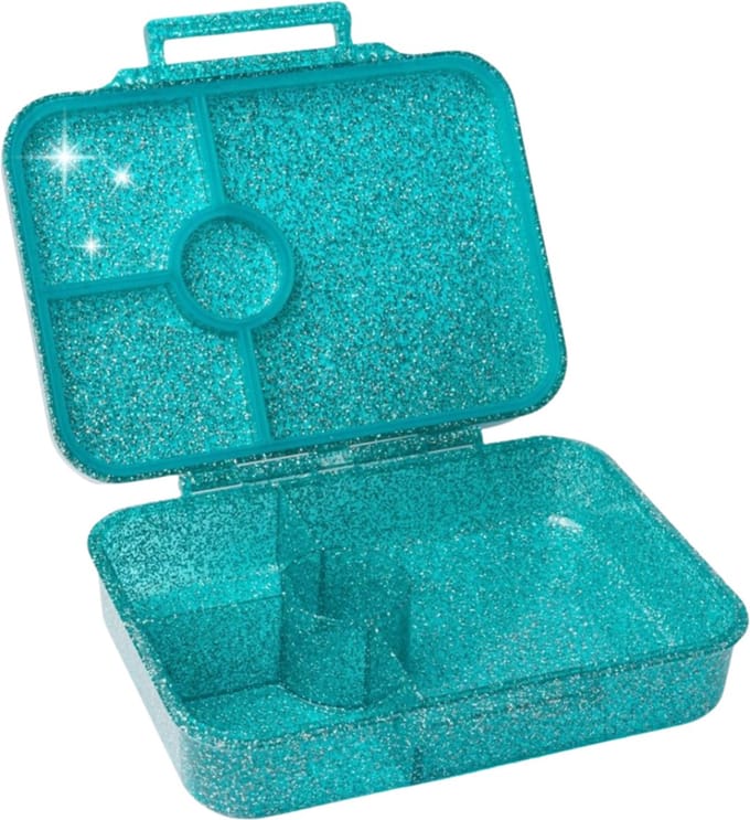 Lekkabox® Glamour Lunchbox 4 vakken - Aqua