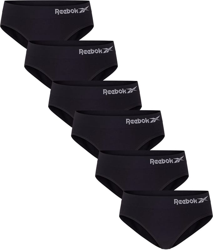 Reebok Naadloze Brief Raina - Maat XS - 6 Pack - Zwart