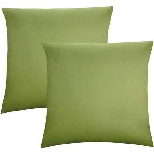 BIBERNA Fijne jersey kussenhoes (Vijg, 80x80)