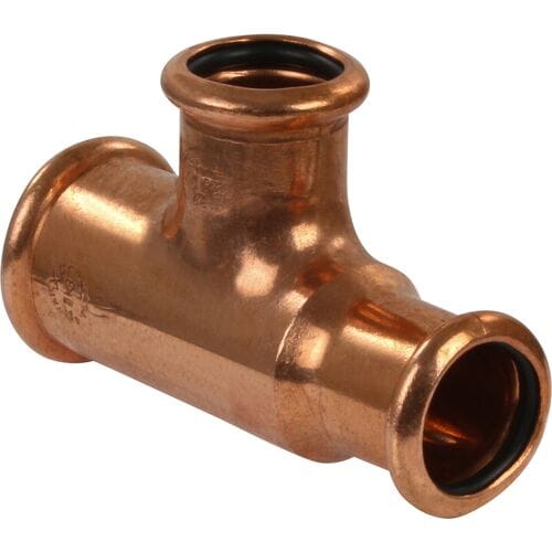 VSH Xpress perskoppeling roodkoper water - T-stuk - 28 x 22 x 22 mm