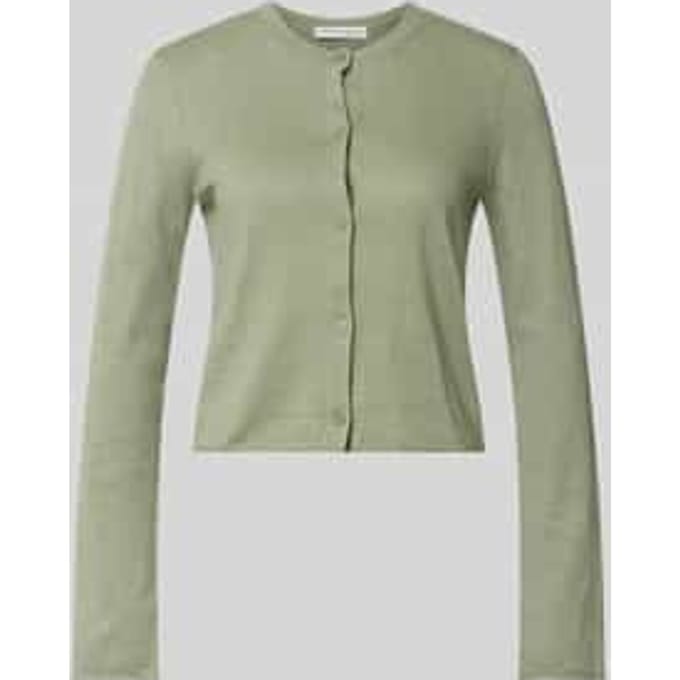 regular fit cardigan van mix van katoen en linnen