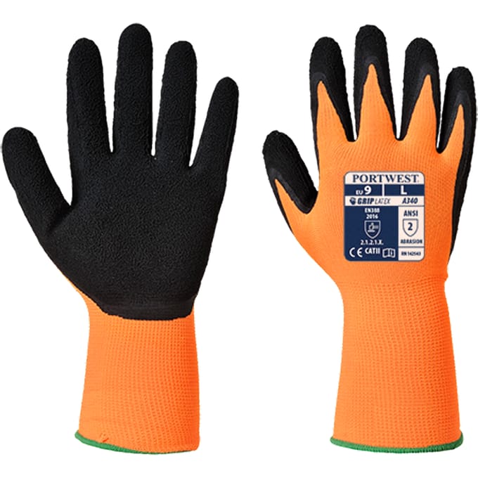 Hi-Vis Grip Handschoen - Latex, Portwest A340