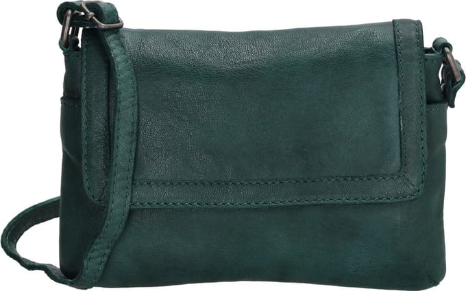 Beagles Maspalomas Crossbody Schoudertas - Leren Dames Tas - Petrol