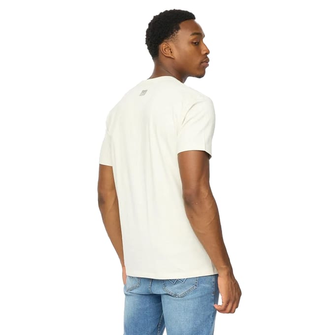 Duck and Cover Heren Polymoore Zware T-Shirt (Off White)
