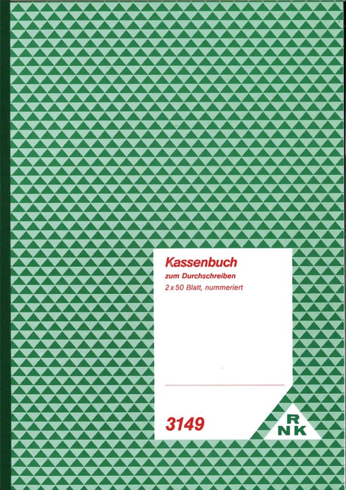 RNK Verlag kasboek, DIN A4, zonder BTW-registratie
