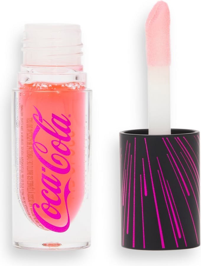 Makeup Revolution x Coca Cola Juicy Lip Gloss - Infinity - Peach Pink