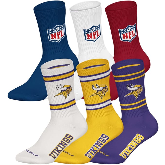 NFL Sokken NFL 6Pack Crew Socks Set van 6