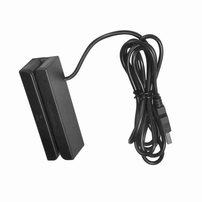 MSR580 USB magneetstripkaartlezer 3-tracks Mini Mag HiCo Swiper gray