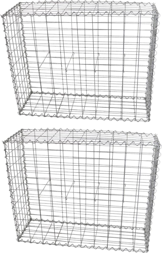 Schanskorf muur - set van 2 - 100x80x30 cm