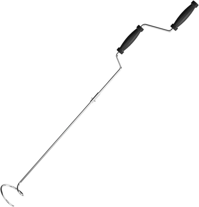 Compost Beluchter Tool - Compost Draaigereedschap - Efficiënt Composteren - Volledig Draaibaar Ontwerp - 60 x 12 x 11 cm