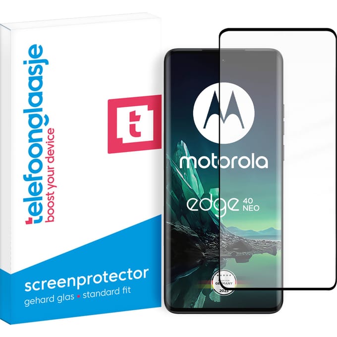 Motorola Edge 40 Neo screenprotector gehard glas Edge to Edge