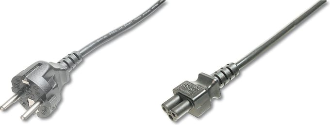 Digitus Stroom Aansluitkabel [1x Randaarde stekker - 1x Apparaatbus C5] 0.75 m Zwart