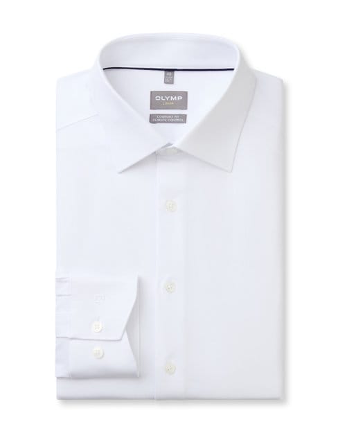 OLYMP Luxor 24/Seven Overhemd, Comfort Fit, New Kent, Wit