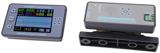Batterijmonitor - Accu meter - Energie Beheer - Kleurenscherm - 500A - Zwart