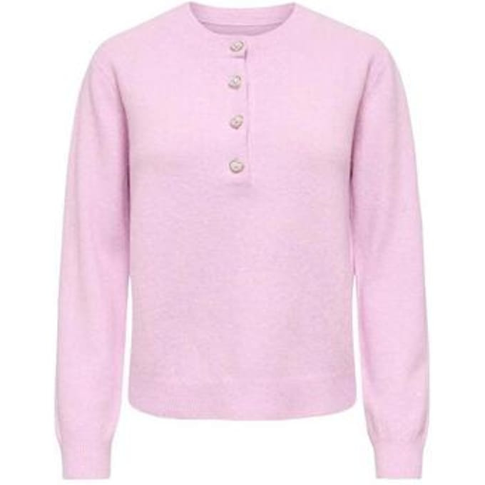 ONLY - ONLMACEY LS ONECK HALF BUTTON KNT - Meisjes - Cardigans