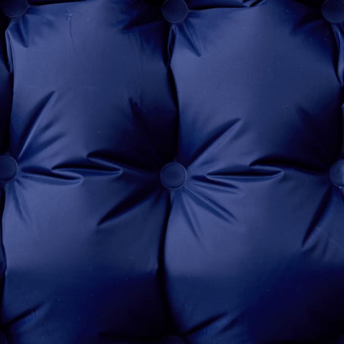 vidaXL - Kampeermatras - met - kussen - zelfopblazend - 1-persoons - marineblauw