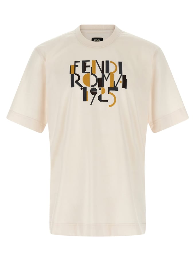 Fendi Witte Katoenen T-Shirt