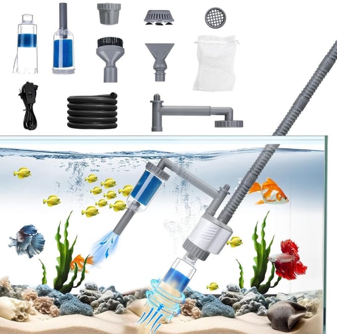 Thuys – Aquarium Stofzuiger – Bodemreiniger – Decoratie
