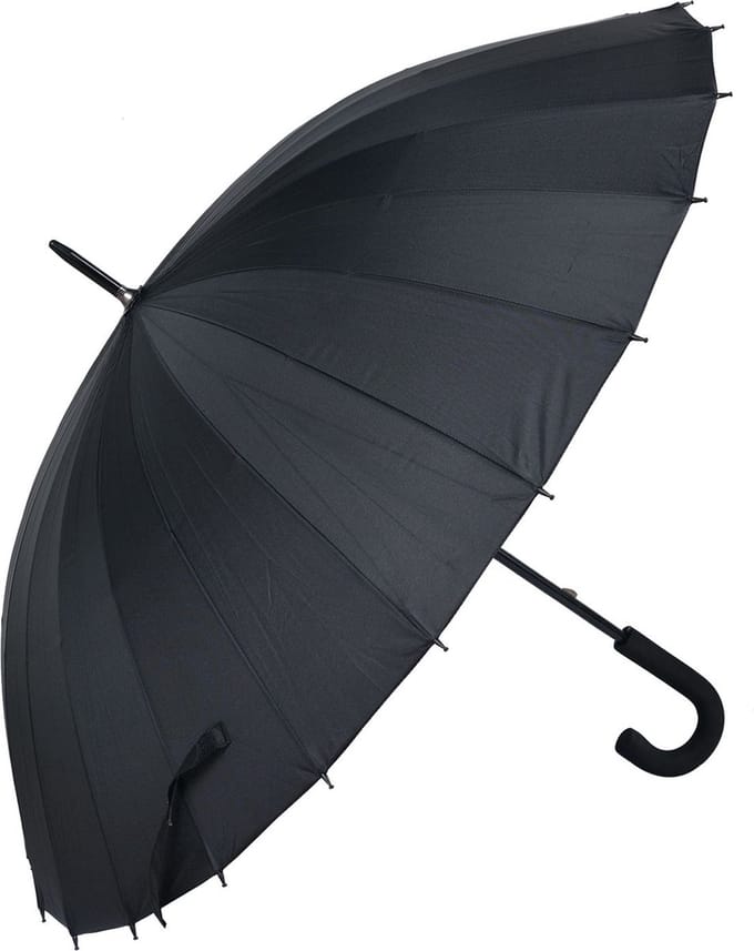 Melady Paraplu Volwassenen Ø 93 cm Zwart Nylon