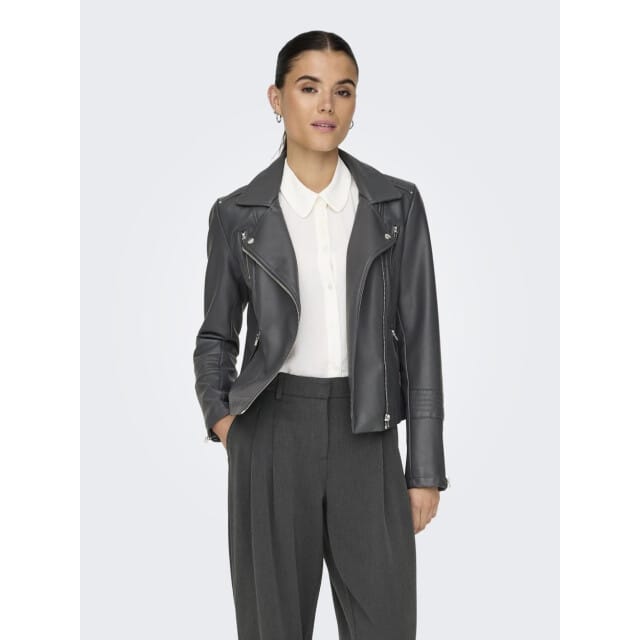 ONLY - ONLGEMMA FAUX LEATHER BIKER OTW NOOS - Dames - Gewatteerde jassen