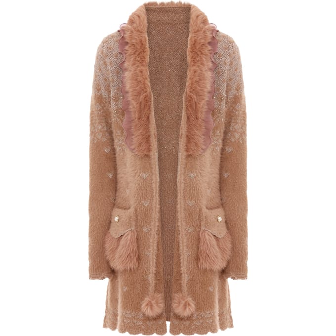 Faina Vest Dames Donkerroze roségoud