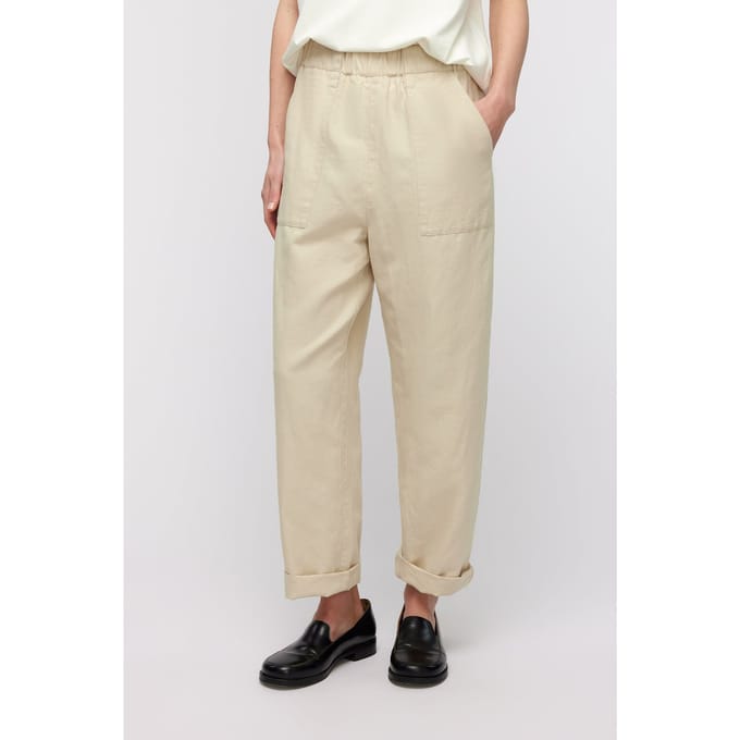 Knitted Mason Pants Sand Taglia: S | Pantaloni Outlet | Donna | Marrone