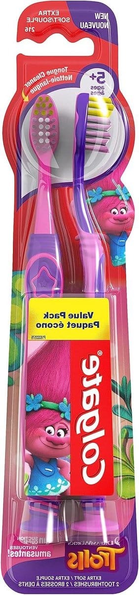Colgate Kids Trolls Extra Zachte Tandenborstel, 4 Count